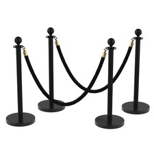 4Pcs Stanchion Velvet Rope