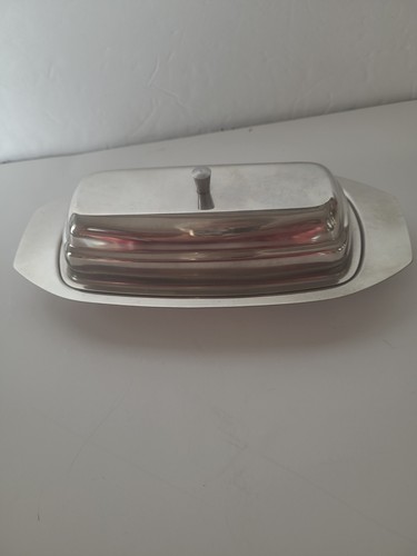 Vintage stainless steel butter - stainless,