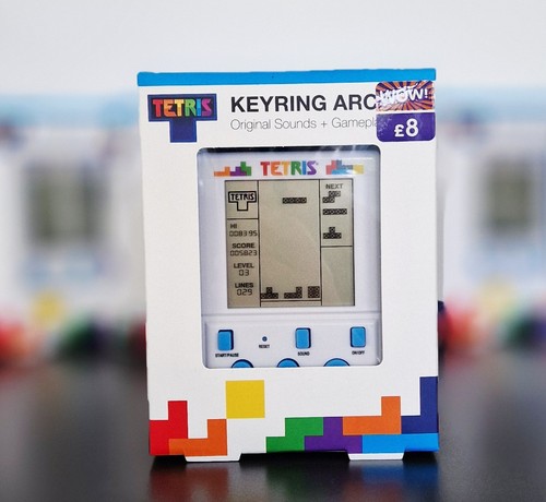 Tetris keyring arcade game - tetris,