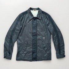 Diesel Base Metal Black 100% Cotton Military Jacket Mens Size Large