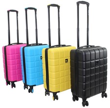 Ryanair 52x35x20cm 4 wheel Suitcase Lightweight Luggage Hard Shell Cabin Case