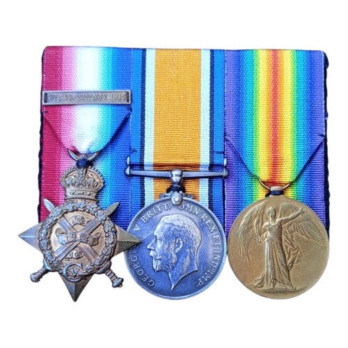 Ww1 1914 star clasp trio - &,