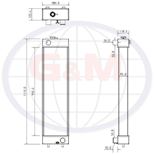 Radiator for komatsu wheeled - for,