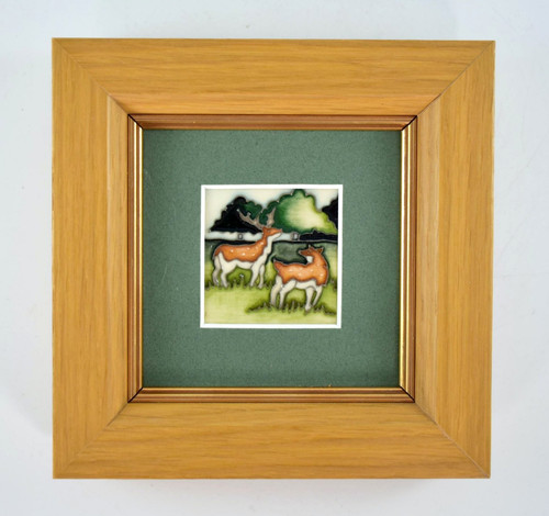 Moorcroft framed stag deer - moorcroft,
