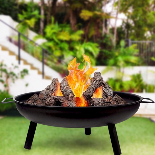 Round fire pit folding - round,
