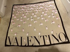 Large vintage  Valentino Garavani silk shawl