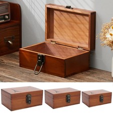 Vintage Wooden Lockable Box