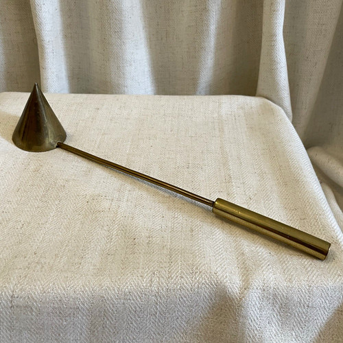 Vintage brass candle snuffer - brass,