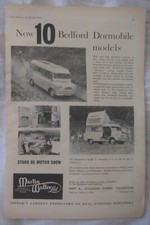 1961 Bedford Dormobile models Original advert