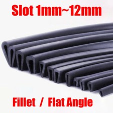 1mm~12mm Edge Protection Frame Profile Rubber Edging Trim Seal U-profile Slot