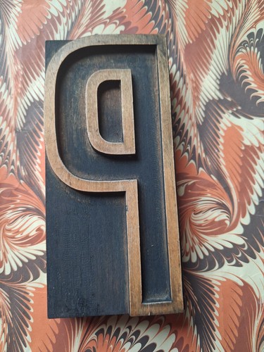 Large wooden letterpress - wooden,