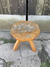 Vintage Wooden Tripod Stool