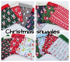 **LARGE 10" x 10" **CHRISTMAS**SNUGGLE POUCH,BAG,GUINEA PIG BED HEDGEHOG,RAT