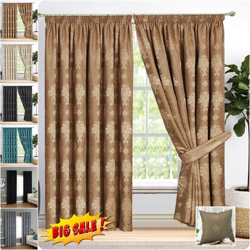 Luxury pencil pleat jacquard - pleat,