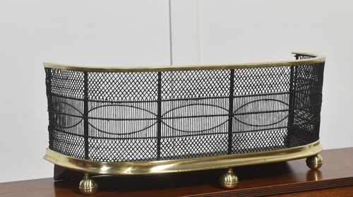 Brass and wirework fire - brass,