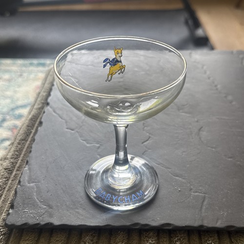 Babycham original glass - babycham,