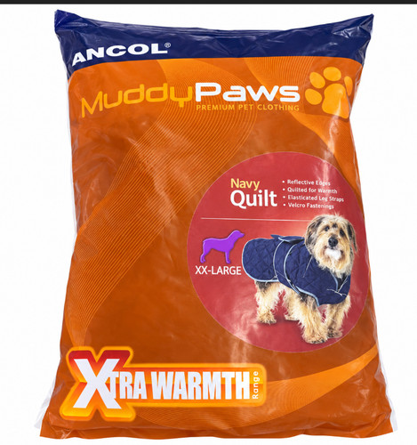 Dog coat ancol - muddy, navy