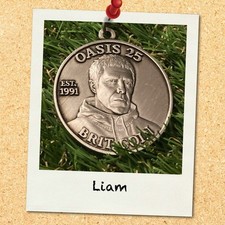 BLACK FRIDAY SALE Oasis 25 3d Double Sided Keyring Brit Coin Liam Noel Gallagher