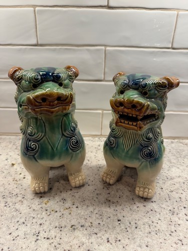 Chinese foo dogs pair - chinese, dogs,
