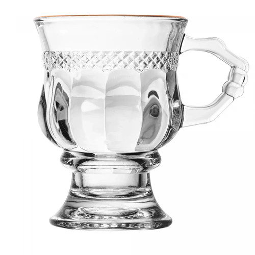 Gold rim classic irish - 6, glass