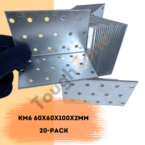 Angle brackets galvanised - -,