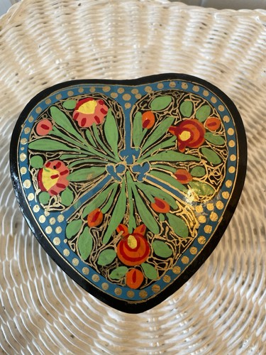 Kashmiri papier mache trinket - kashmiri,