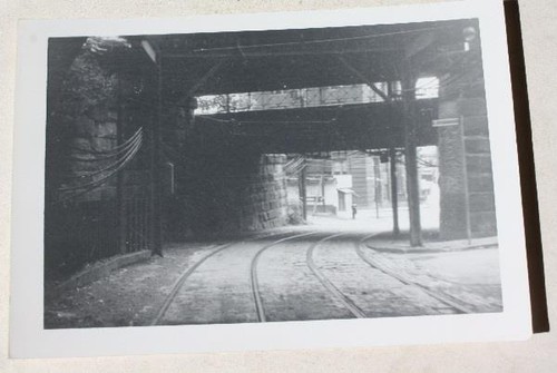 Trolley street tracks - street,