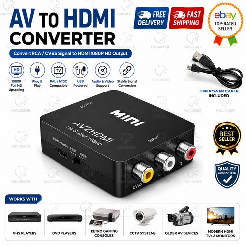 Rca hdmi converter - converter,, av