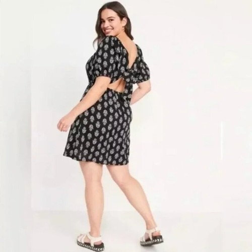 Old navy puff sleeve printed - old, puff-sleeve