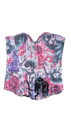 Floral vintage corset - vintage,