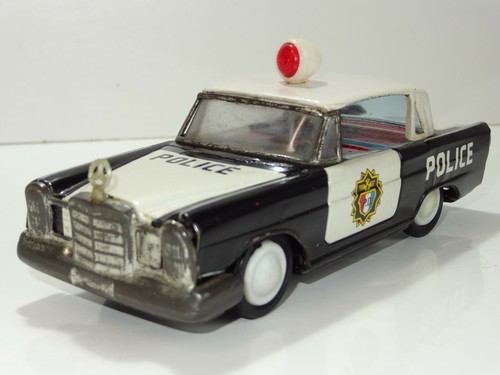 Tinplate mercedes benz police - tinplate,