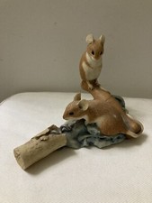 Pair Of Mice On Corkscrew & Cloth Figure,Ornament,Sherratt & Simpson,55200