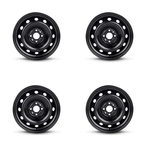 Set black steel - set, 4