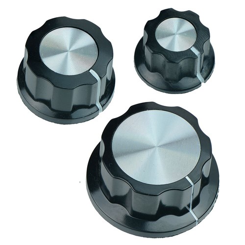 Black control knobs - black, with