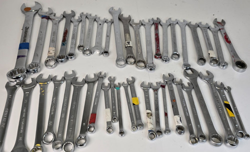 Large job lot mixed spanners - large,