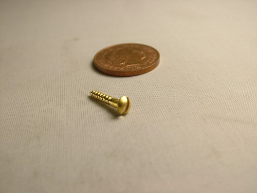Small solid brass - , screws,