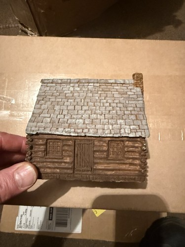 Resin model log cabin - of,