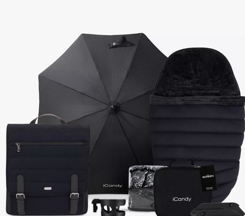 Icandy peach black baby pram - icandy,