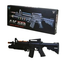Kids AK988 Sniper Rifle Toy Gun Lights Sound Vibration Army Soldier Boys Girls