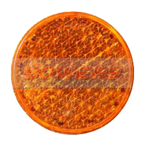 Amber orange round - orange, on