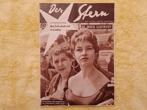 Brigitte bardot cover - cover, 1955
