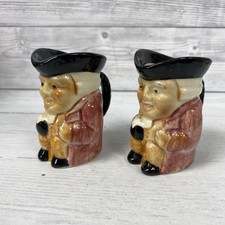Vintage Shorter & Sons Pair Of Staffordshire Toby Jugs 3" PK
