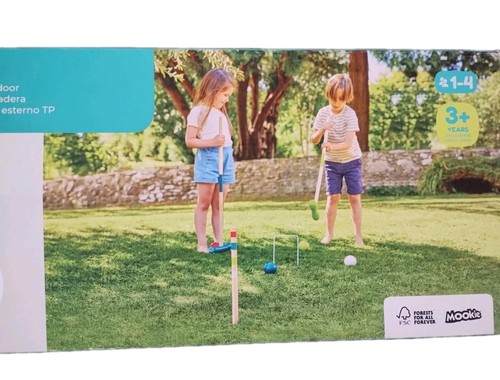 Outdoor wooden croquet - wooden,