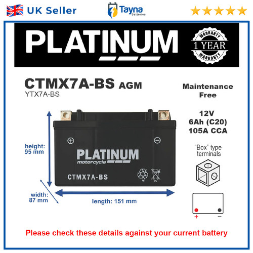Ctmx7a platinum agm - platinum,