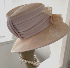 Cappelli Condici Light Mocha  Hat Wedding Mother of the Bride Groom Races