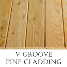 Pine Timber Cladding Matchboard Tongue & Groove V 9x95mm T&G Wood Paneling Panel