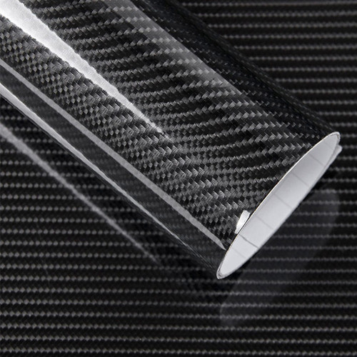 Black carbon fibre vinyl - fibre,
