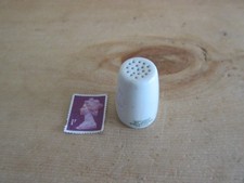 Early & Unusual ROYAL WORCESTER Perforated White Glaze Long THIMBLE - Marked 1