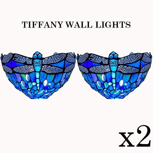 Pair tiffany style blue - 2,