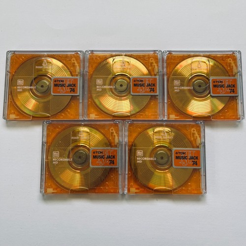 Tdk minidisc 74min pack - 74min, 5-pack